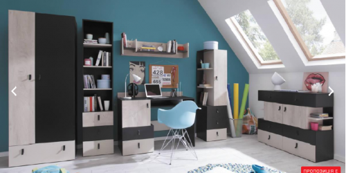 ​Детская PLANET System Е Meblar Белый Люкс / Дуб / Mоре